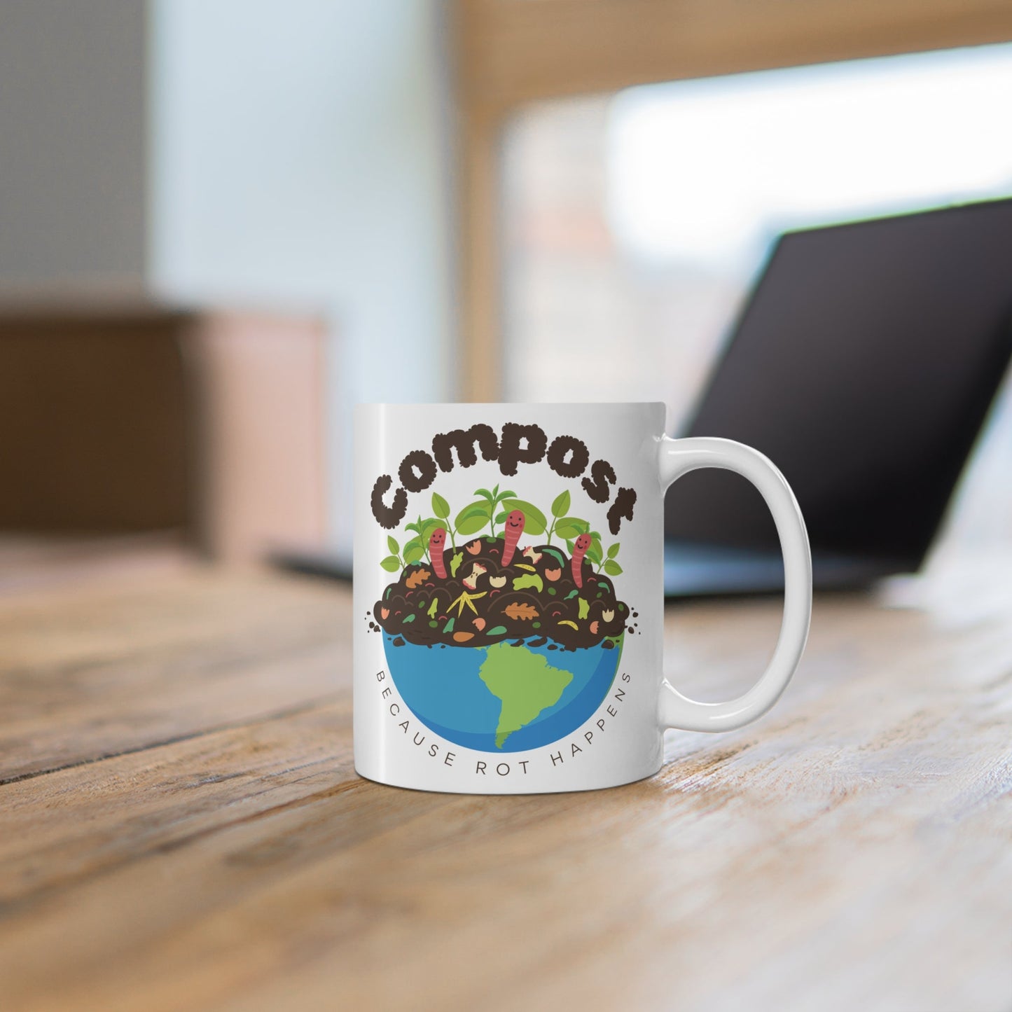 Compost: Because Rot Happens Coffee Mug - HubCityMakersCo