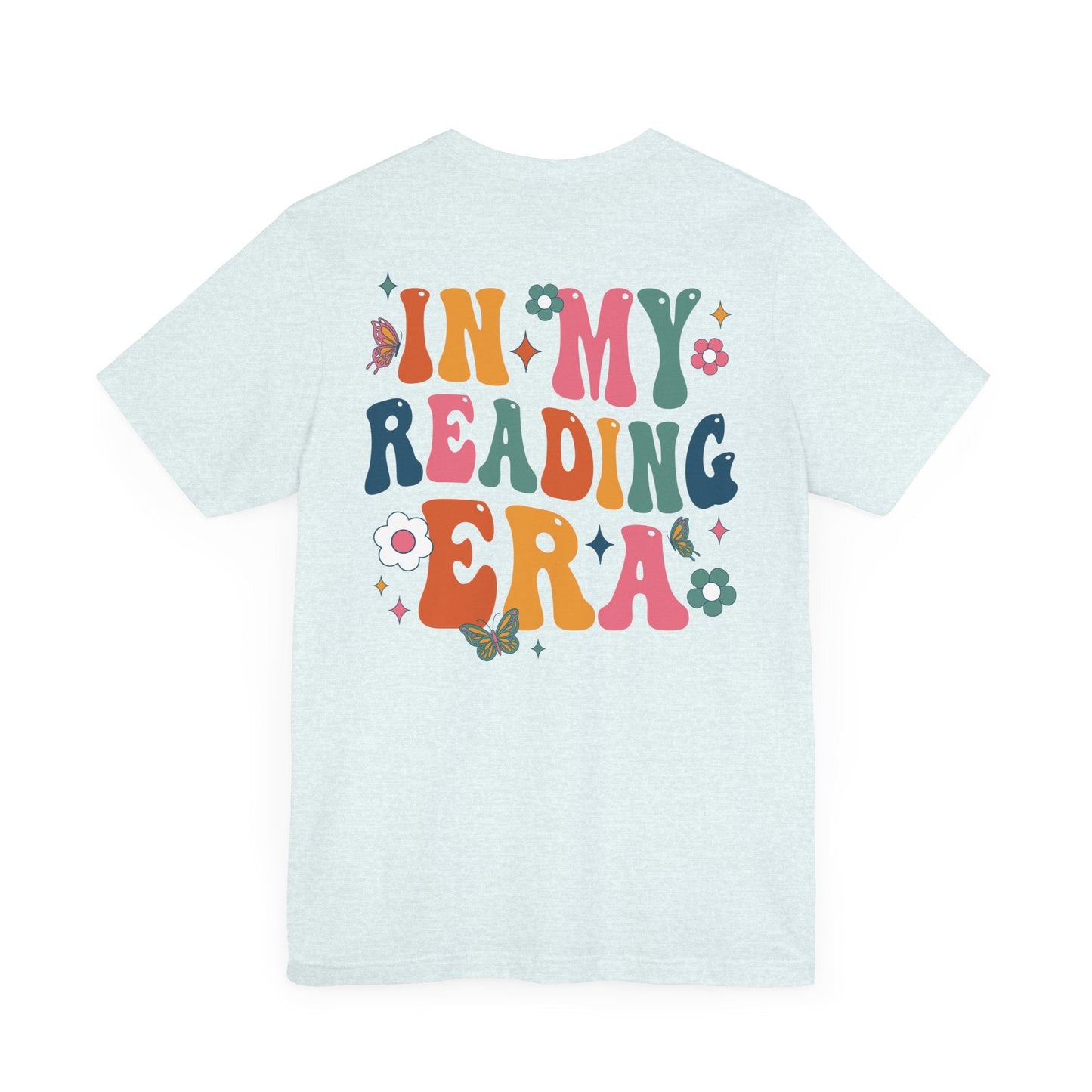 In My Reading Era Retro (Front Pocket + Full Back Design) - Unisex Jersey Tee - HubCityMakersCo