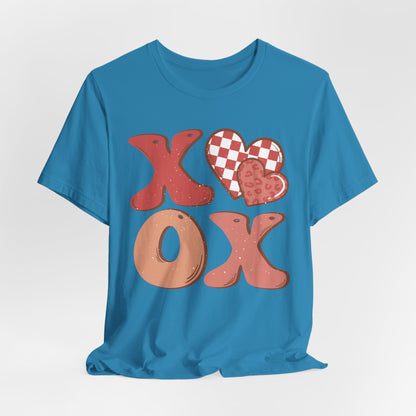 Retro XOXO Faded Red Pink Tee Shirt for Valentine's Day - HubCityMakersCo