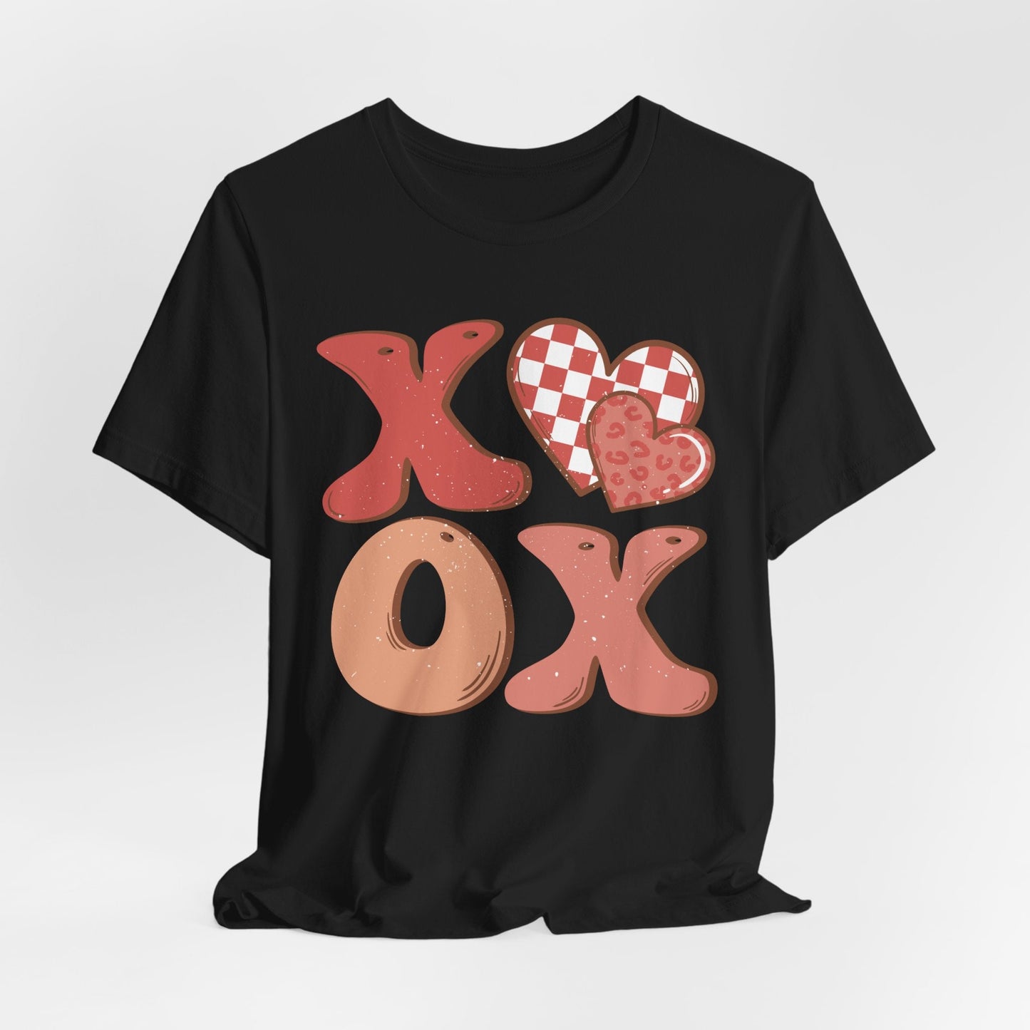 Retro XOXO Faded Red Pink Tee Shirt for Valentine's Day - HubCityMakersCo