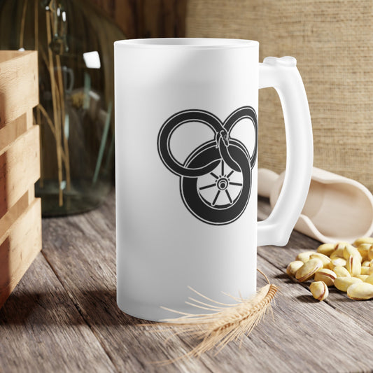 Wheel of Time Frosted Glass Beer Mug - HubCityMakersCo